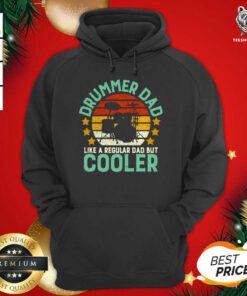 Drummer Dad Like A Regular Dad But Cooler Vintage Hoodie - Design By Teeshirtbear.com