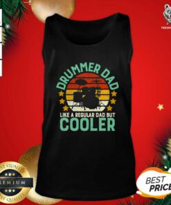 Drummer Dad Like A Regular Dad But Cooler Vintage Tank Top - Design By Teeshirtbear.com