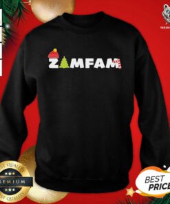 Rebecca Zamolo Merch Zamfam Holiday Sweatshirt - Design By Teeshirtbear.com