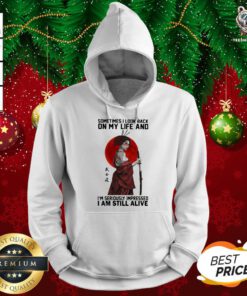 Sometime I Look Back On My Life And I’m Seriously Impressed I Am Still Alive Ninja The Moon Hoodie - Design By Teeshirtbear.com