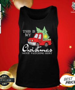This Is My Christmas Movie Watching With Vintage Truck Tank Top - Design By Teeshirtbear.com