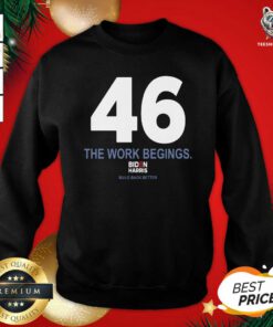 46 The Work Begins Biden Harris Build Back Better Sweatshirt - Design By Teeshirtbear.com