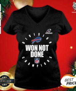Buffalo Bills Afc East Champions 2021 Won Not Done V-neck - Design By Teeshirtbear.com