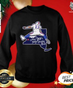 Buffalo Bills Josh Allen New York’s Only Quarterback Sweatshirt - Design By Teeshirtbear.com