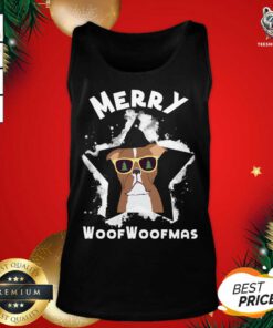 Christmas With My Sweet Dog Gift Idea Tank Top - Design By Teeshirtbear.com