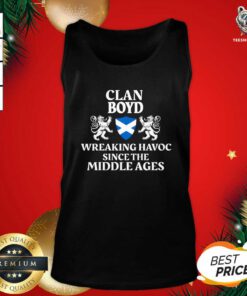 Clan Boyd Wreaking Havoc Since The Middle Ages Scotland Tank Top - Design By Teeshirtbear.com