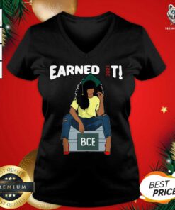 Earned It Bachelor Of Civil Engineering Bce Black Graduate V-neck - Design By Teeshirtbear.com