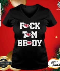 Fuck Tom Brady Kansas City Chiefs V-neck - Design By Teeshirtbear.com