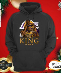 Los Angeles Lakers Lebron James The King Is Back Hoodie - Design By Teeshirtbear.com