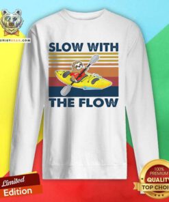 Sloth Slow With The Flow Vintage Sweatshirt - Design By Teeshirtbear.com