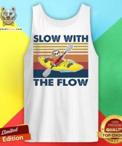 Sloth Slow With The Flow Vintage Tank Top - Design By Teeshirtbear.com