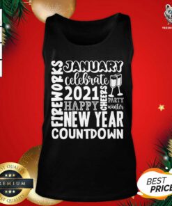 2021 Happy New Year Cheers Celebrate Celebrate New Year 2021 Gifts Tank Top - Design By Teeshirtbear.com