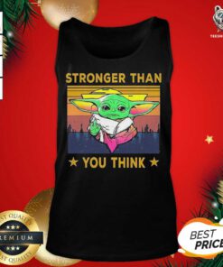 Baby Yoda Stronger Than You Think Vintage Tank Top - Design By Teeshirtbear.com