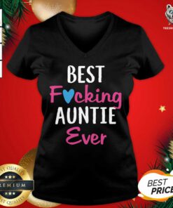 Best Fucking Auntie Ever V-neck - Design By Teeshirtbear.com