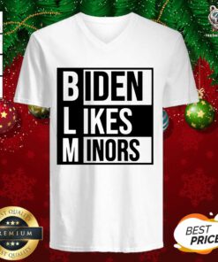 BLM Biden Like Minors V-neck - Design By Teeshirtbear.com