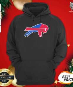 Buffalo Bills Merged Logo Hoodie - Design By Teeshirtbear.com