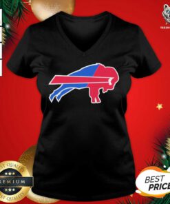 Buffalo Bills Merged Logo V-neck - Design By Teeshirtbear.com