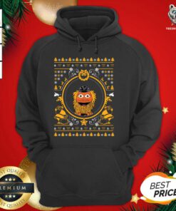 Christmas Gritty Mascot Hoodie - Design By Teeshirtbear.com
