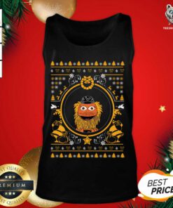 Christmas Gritty Mascot Tank Top - Design By Teeshirtbear.com