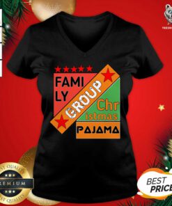 Family Group Christmas Pajama V-neck - Design By Teeshirtbear.com