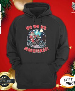 Ho Ho Ho Madakafas Santa Claus Gift Humor Hoodie - Design By Teeshirtbear.com