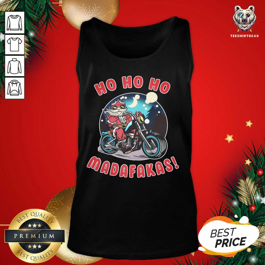 Ho Ho Ho Madakafas Santa Claus Gift Humor Tank Top - Design By Teeshirtbear.com Ho Ho Ho Madakafas Santa Claus Gift Humor Tank Top - Design By Teeshirtbear.com