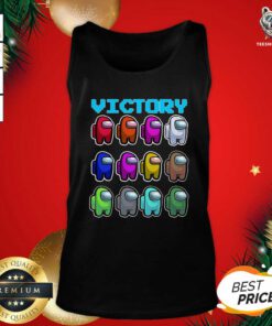 Imposter Among Us Victory Tank Top - Design By Teeshirtbear.com