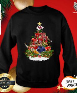 Kansas City Chiefs Players Christmas Tree Sweatshirt - Design By Teeshirtbear.com
