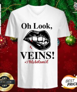 Oh Look Veins #phlelotomist 2020 V-neck - Design By Teeshirtbear.com