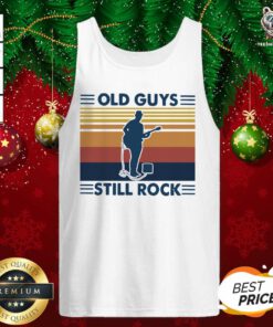 Old Guys Still Rock Vintage Retro Tank Top - Design By Teeshirtbear.com