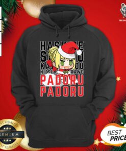 Saber Nero Christmas Padoru Padoru Hoodie - Design By Teeshirtbear.com