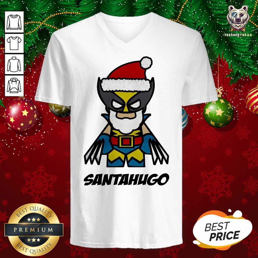 Santa Hugo V-neck - Design By Teeshirtbear.com Santa Hugo V-neck - Design By Teeshirtbear.com