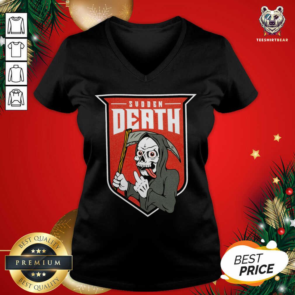 Sudden Death Merch Death Squad V-neck - Design By Teeshirtbear.com Sudden Death Merch Death Squad V-neck - Design By Teeshirtbear.com