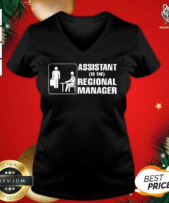 Assistant To The Regional Manager V-neck - Design By Teeshirtbear.com