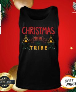 Christmas With The Tribe Tank Top - Design By Teeshirtbear.com