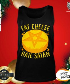 Eat Cheese Hail Satan Tank Top - Design By Teeshirtbear.com