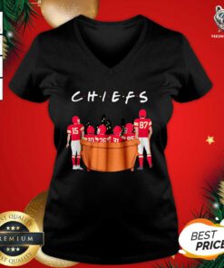 Friends TV Show Kansas City Chiefs V-neck - Design By Teeshirtbear.com