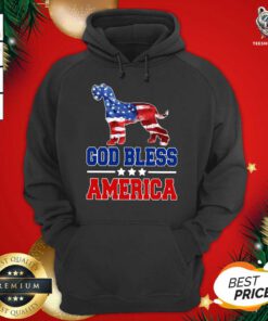 God Bless America Us Flag Hoodie - Design By Teeshirtbear.com
