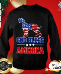 God Bless America Us Flag Sweatshirt - Design By Teeshirtbear.com