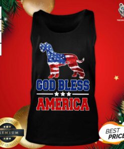 God Bless America Us Flag Tank Top - Design By Teeshirtbear.com