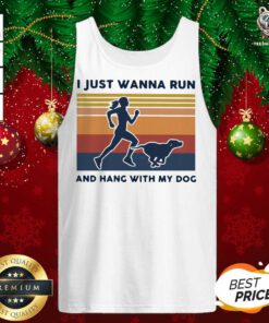 I Just Wanna Run And Hang With My Dog Vintage Tank Top - Design By Teeshirtbear.com