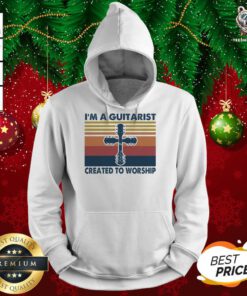 I’m A Guitarist Created To Worship Vintage Hoodie - Design By Teeshirtbear.com