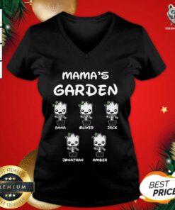 Mama’s Garden Groot Anna Oliver Jack Jonathan Amber V-neck - Design By Teeshirtbear.com