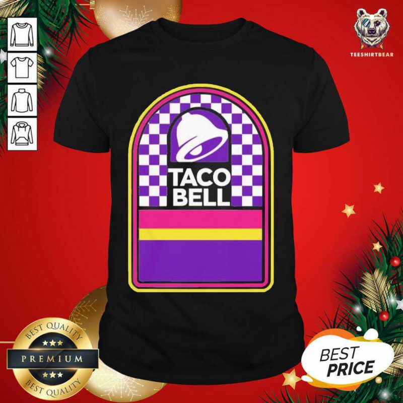 Original Taco Bell Merch Taco Bell Logo Checkered Shirt - Teeshirtbear