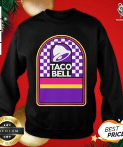 Taco Bell Merch Taco Bell Logo Checkered Sweatshirt - Design By Togethertee.com