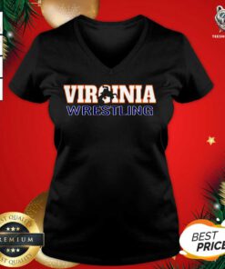 Virginia Wrestling V-neck - Design By Teeshirtbear.com