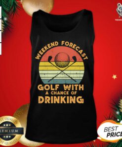 Weekend Forecast Funny Golfer Player Tank Top - Design By Teeshirtbear.com