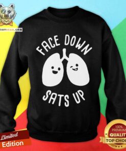 Face Down Sats Up Sweatshirt - Design By Teeshirtbear.com