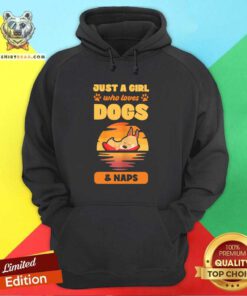 Just A Girl Who Loves Dogs And Naps Hoodie - Design By Teeshirtbear.com