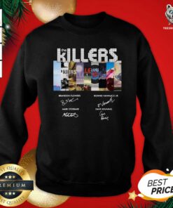 The Killers Band Members Signatures Sweatshirt - Design By Teeshirtbear.com